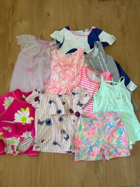 Girls summer clothing lot- 9 pieces of clothing